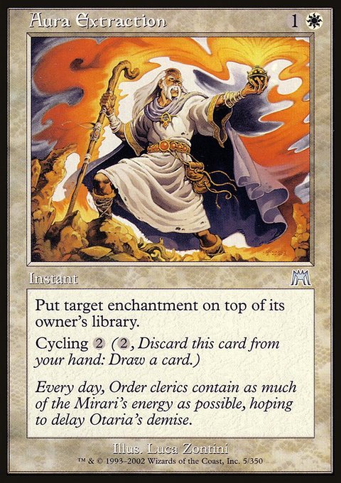 Aura Extraction, Onslaught #5, Magic: The Gathering card