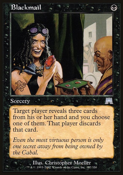 Blackmail, Onslaught #127, Magic: The Gathering card