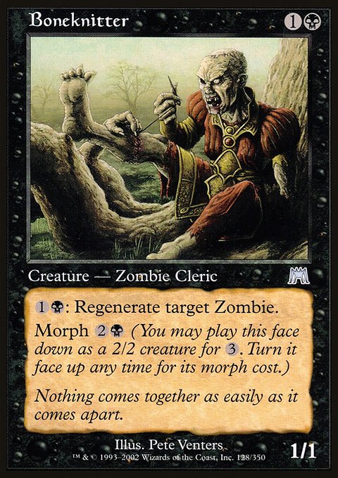 Boneknitter, Onslaught #128, Magic: The Gathering card