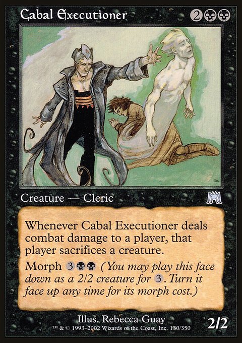 Cabal Executioner, Onslaught #130, Magic: The Gathering card