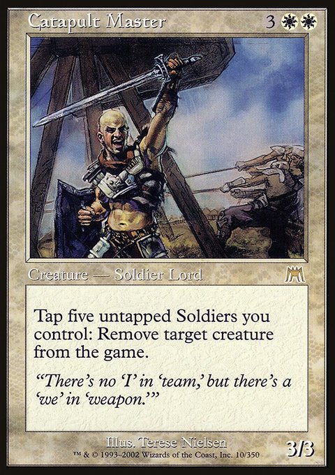 Catapult Master, Onslaught #10, Magic: The Gathering card