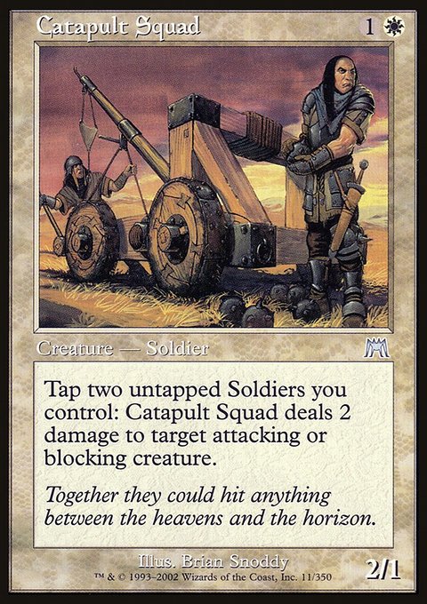 Catapult Squad, Onslaught #11, Magic: The Gathering card