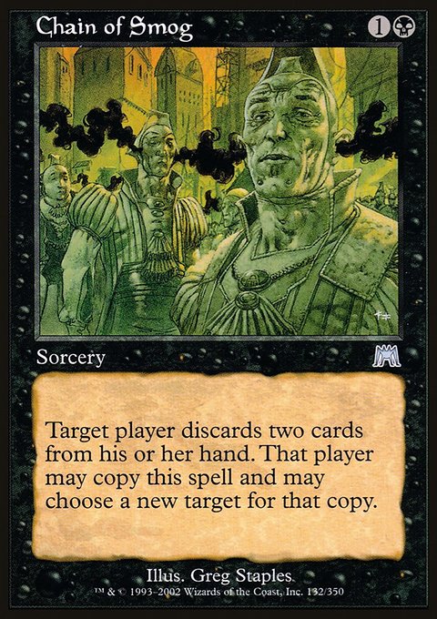 Chain of Smog, Onslaught #132, Magic: The Gathering card