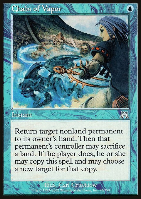 Chain of Vapor, Onslaught #73, Magic: The Gathering card