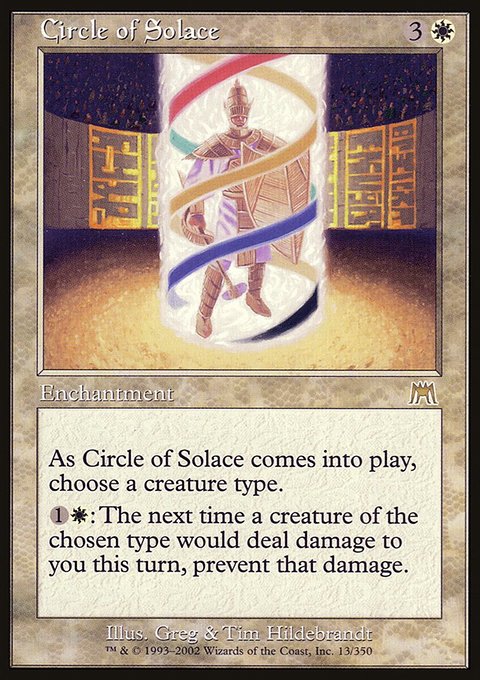 Circle of Solace, Onslaught #13, Magic: The Gathering card