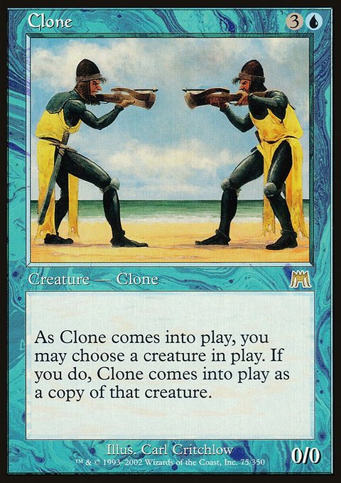 Clone, Onslaught #75, Magic: The Gathering card