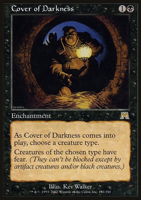 Cover of Darkness, Onslaught #133, Magic: The Gathering card
