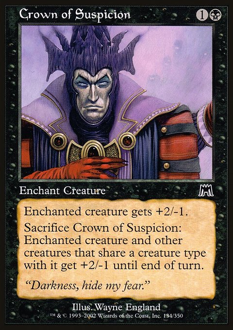 Crown of Suspicion, Onslaught #134, Magic: The Gathering card