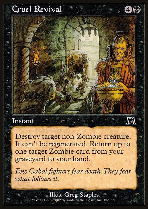Cruel Revival, Onslaught #135, Magic: The Gathering card