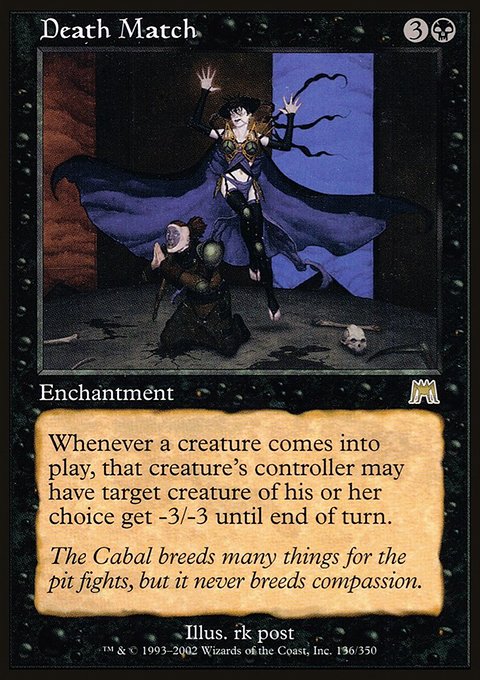 Death Match, Onslaught #136, Magic: The Gathering card