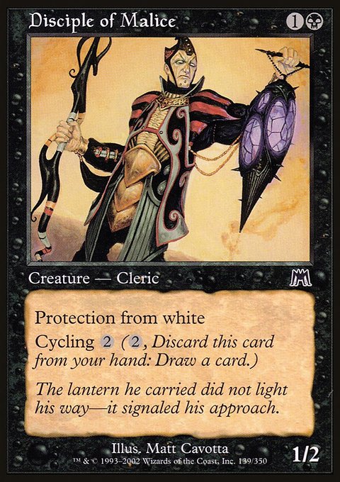 Disciple of Malice, Onslaught #139, Magic: The Gathering card