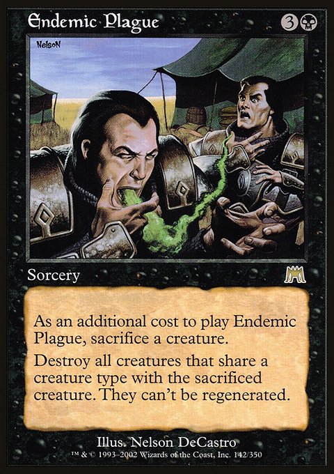Endemic Plague, Onslaught #142, Magic: The Gathering card