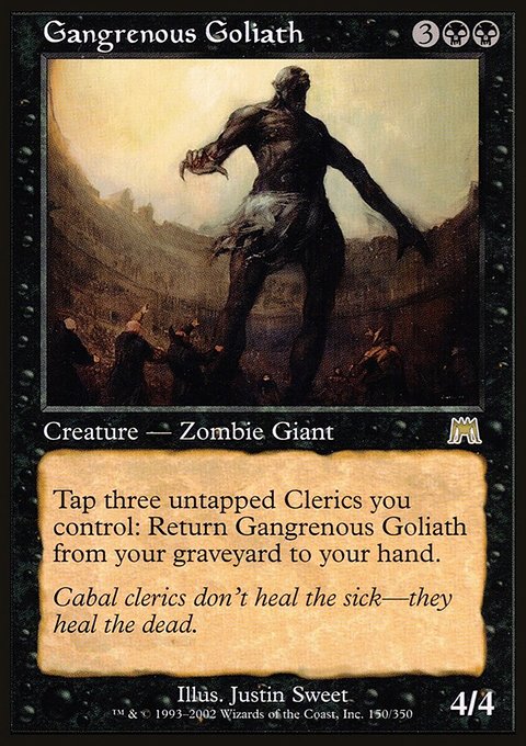 Gangrenous Goliath, Onslaught #150, Magic: The Gathering card