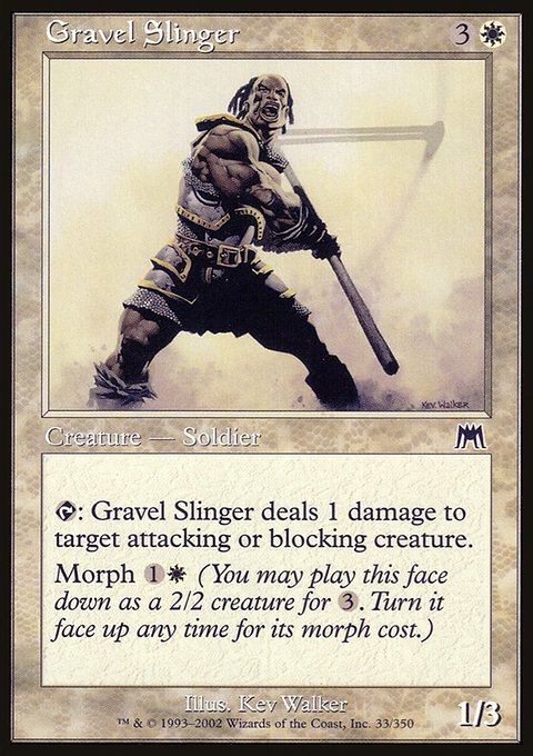 Gravel Slinger, Onslaught #33, Magic: The Gathering card