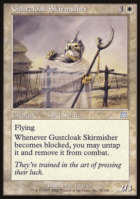 Gustcloak Skirmisher, Onslaught #38, Magic: The Gathering card