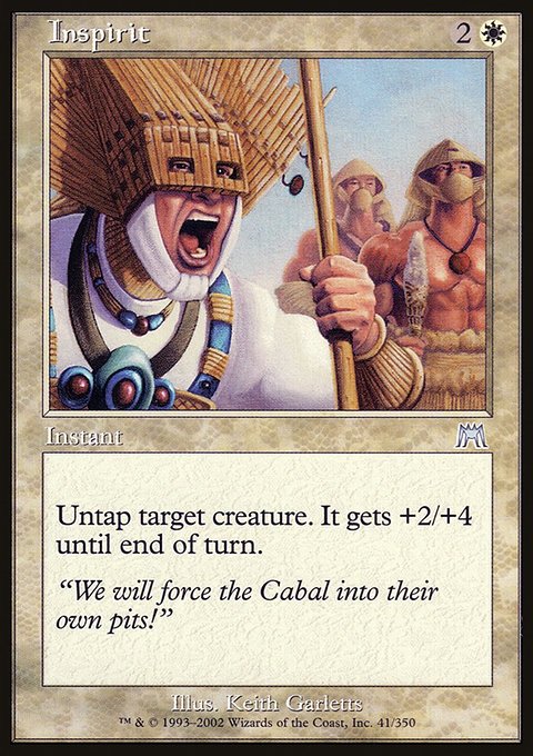 Inspirit, Onslaught #41, Magic: The Gathering card