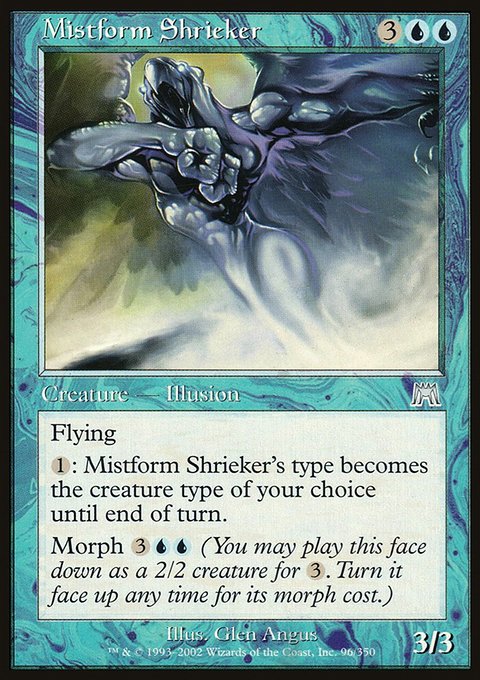 Mistform Shrieker, Onslaught #96, Magic: The Gathering card