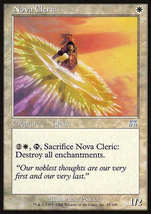 Nova Cleric, Onslaught #45, Magic: The Gathering card