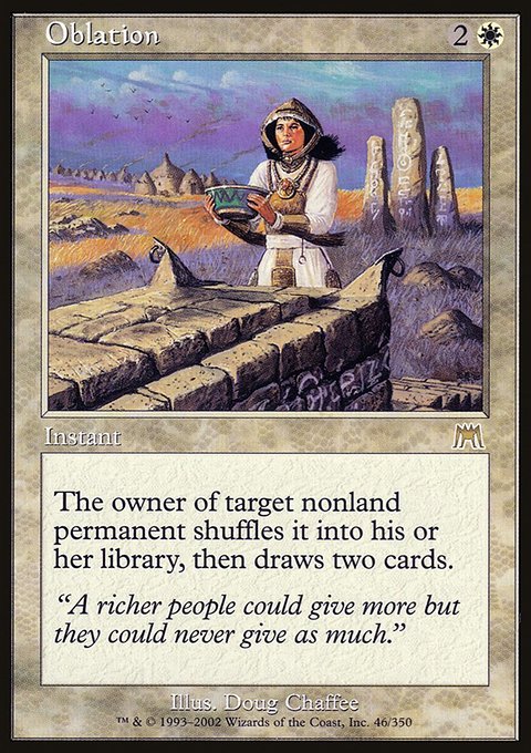 Oblation, Onslaught #46, Magic: The Gathering card