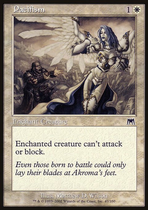 Pacifism, Onslaught #47, Magic: The Gathering card