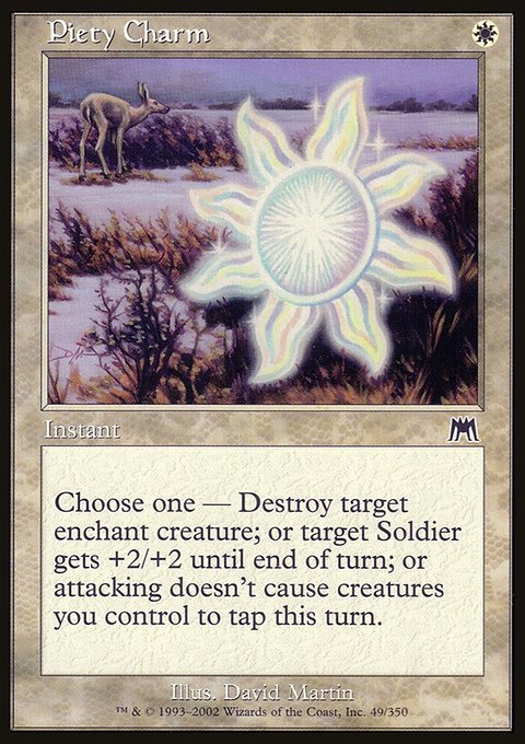Piety Charm, Onslaught #49, Magic: The Gathering card