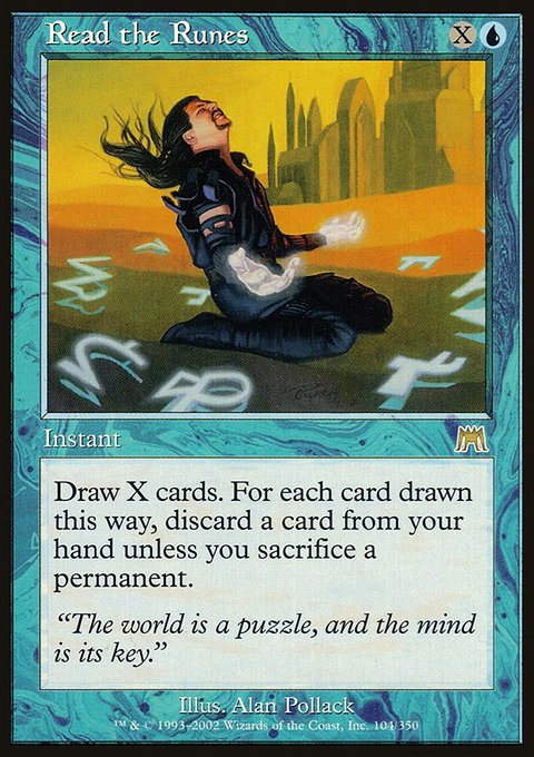 Read the Runes, Onslaught #104, Magic: The Gathering card