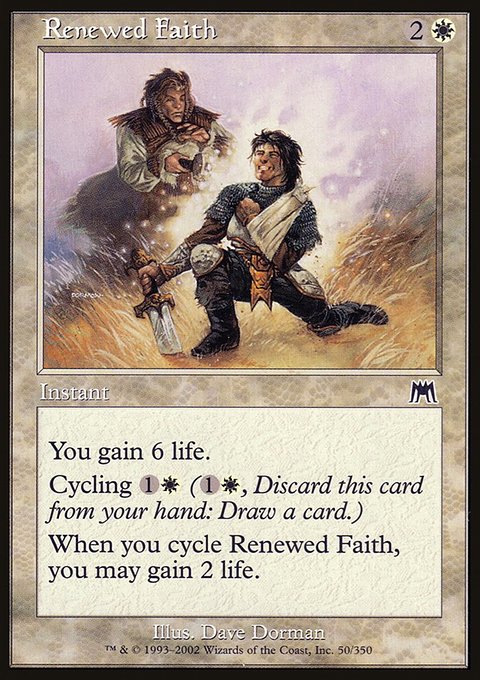 Renewed Faith, Onslaught #50, Magic: The Gathering card