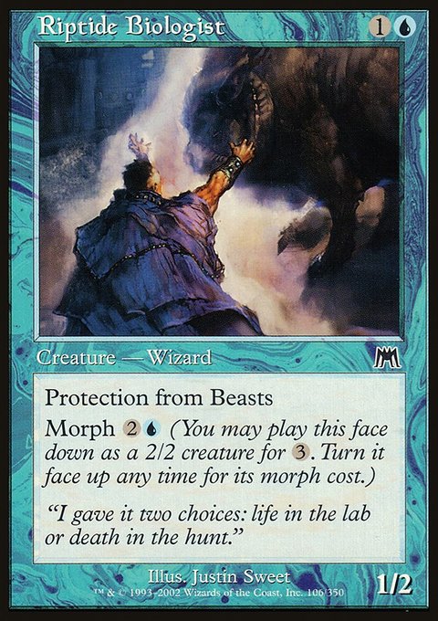 Riptide Biologist, Onslaught #106, Magic: The Gathering card