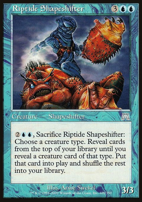 Riptide Shapeshifter, Onslaught #109, Magic: The Gathering card