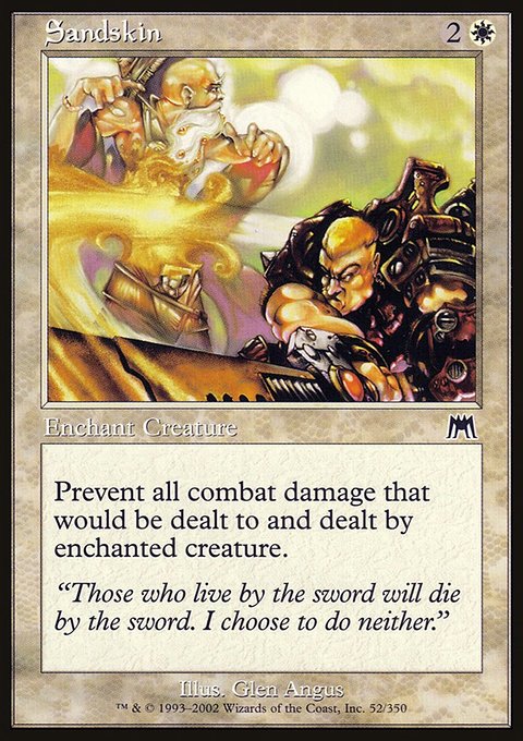 Sandskin, Onslaught #52, Magic: The Gathering card