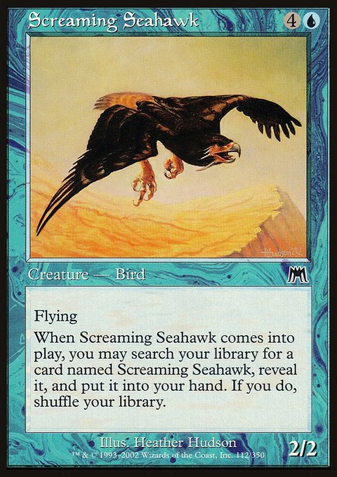 Screaming Seahawk, Onslaught #112, Magic: The Gathering card
