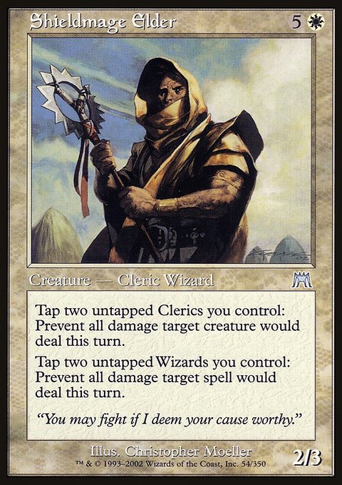 Shieldmage Elder, Onslaught #54, Magic: The Gathering card