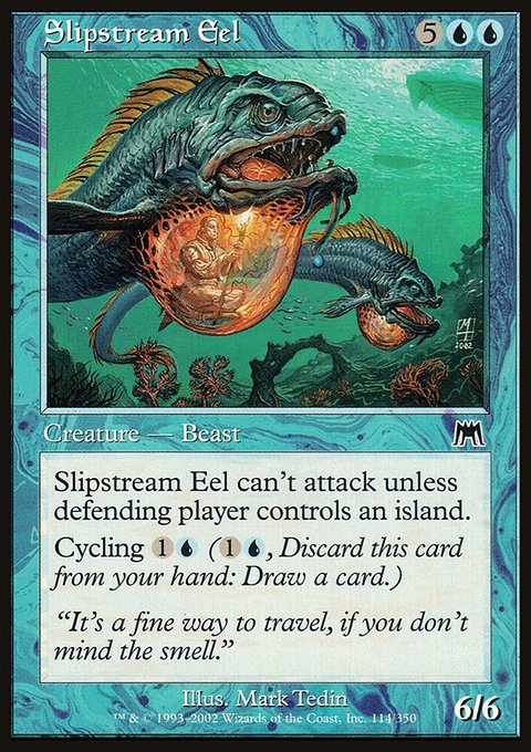 Slipstream Eel, Onslaught #114, Magic: The Gathering card