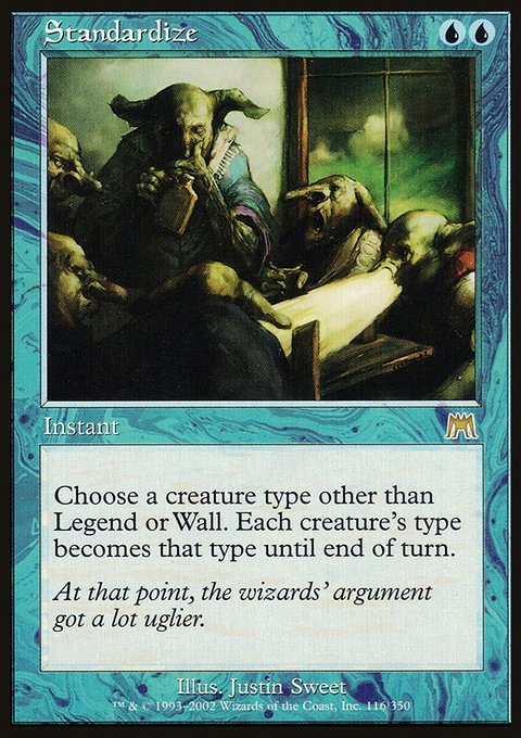 Standardize, Onslaught #116, Magic: The Gathering card