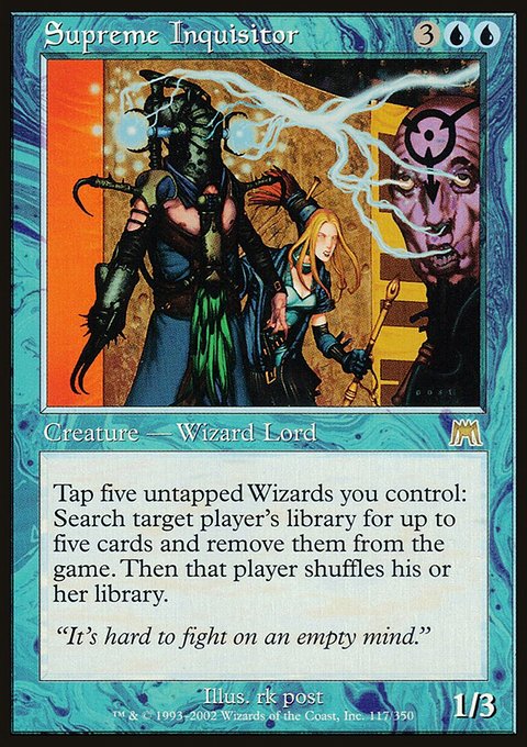 Supreme Inquisitor, Onslaught #117, Magic: The Gathering card