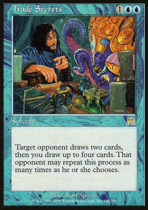 Trade Secrets, Onslaught #118, Magic: The Gathering card