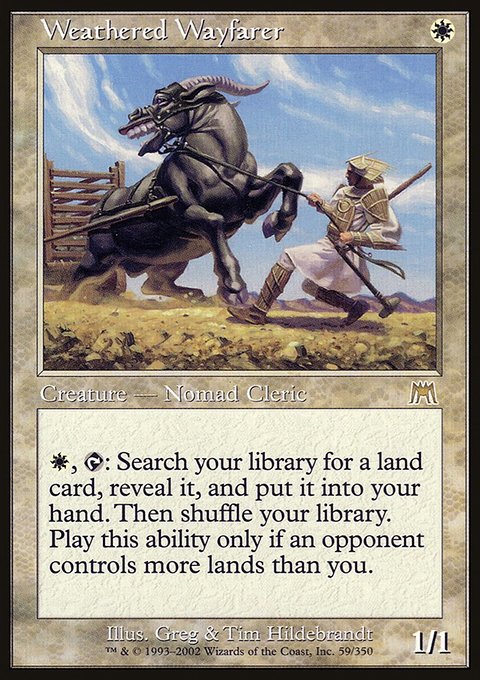 Weathered Wayfarer, Onslaught #59, Magic: The Gathering card