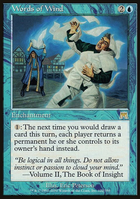 Words of Wind, Onslaught #122, Magic: The Gathering card
