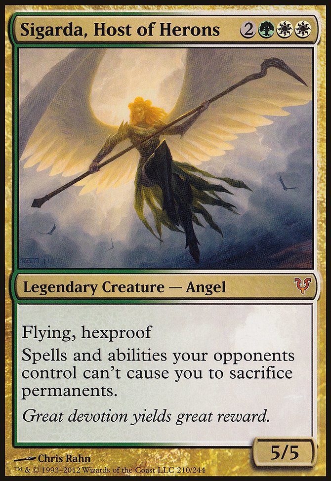 Sigarda, Host of Herons, Open the Helvault #210, Magic: The Gathering card