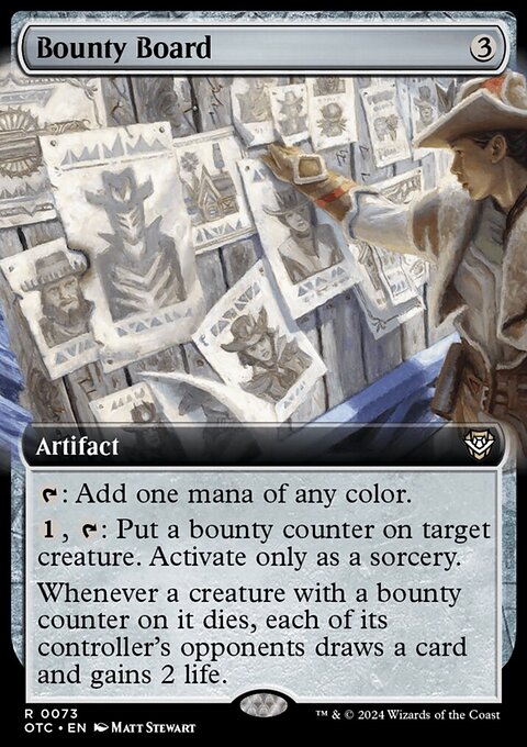 Bounty Board, Outlaws of Thunder Junction Commander #73, Magic: The Gathering card