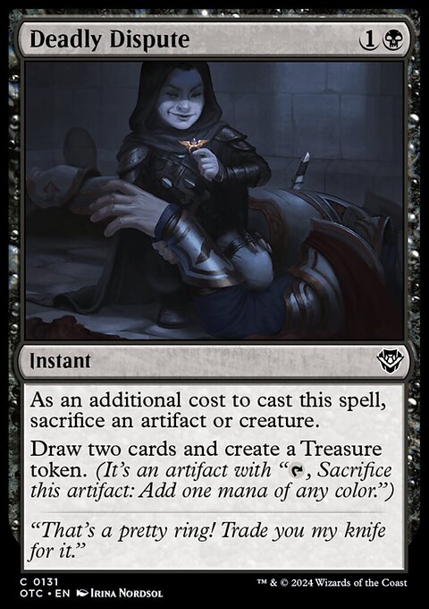 Deadly Dispute, Outlaws of Thunder Junction Commander #131, Magic: The Gathering card