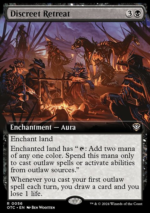 Discreet Retreat, Outlaws of Thunder Junction Commander #56, Magic: The Gathering card