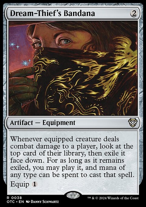 Dream-Thief's Bandana, Outlaws of Thunder Junction Commander #38, Magic: The Gathering card