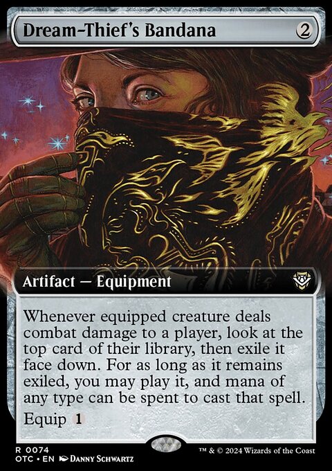 Dream-Thief's Bandana, Outlaws of Thunder Junction Commander #74, Magic: The Gathering card
