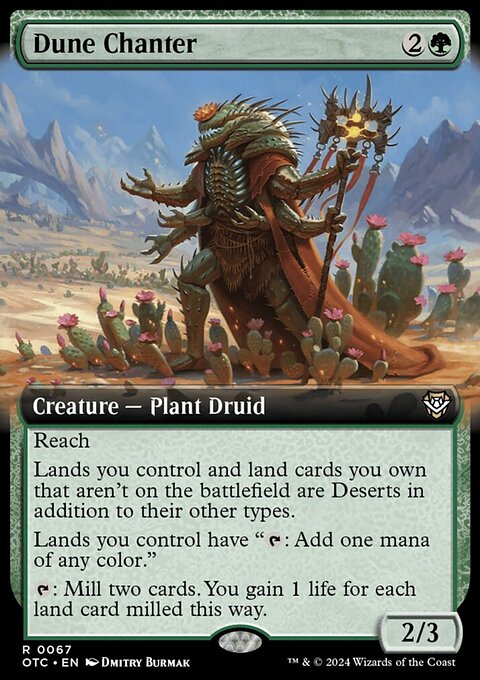 Dune Chanter, Outlaws of Thunder Junction Commander #67, Magic: The Gathering card