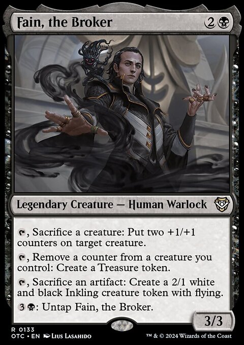 Fain, the Broker, Outlaws of Thunder Junction Commander #133, Magic: The Gathering card