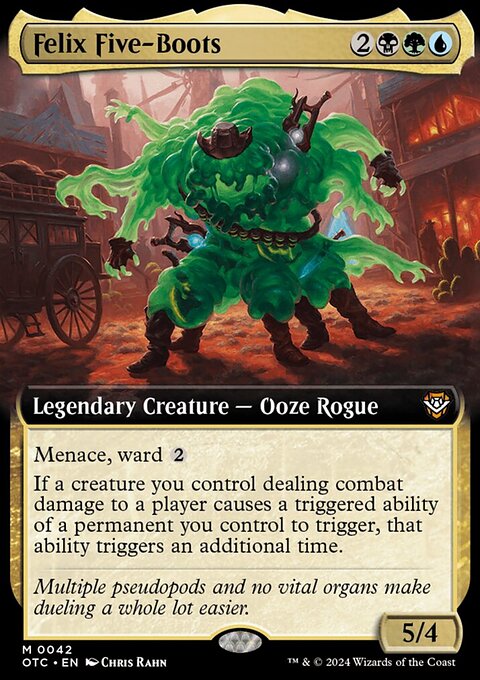 Felix Five-Boots, Outlaws of Thunder Junction Commander #42, Magic: The Gathering card