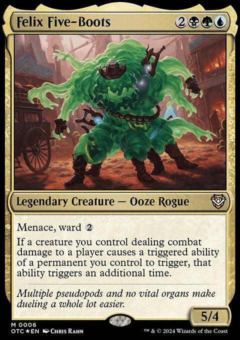 Felix Five-Boots, Outlaws of Thunder Junction Commander #6, Magic: The Gathering card