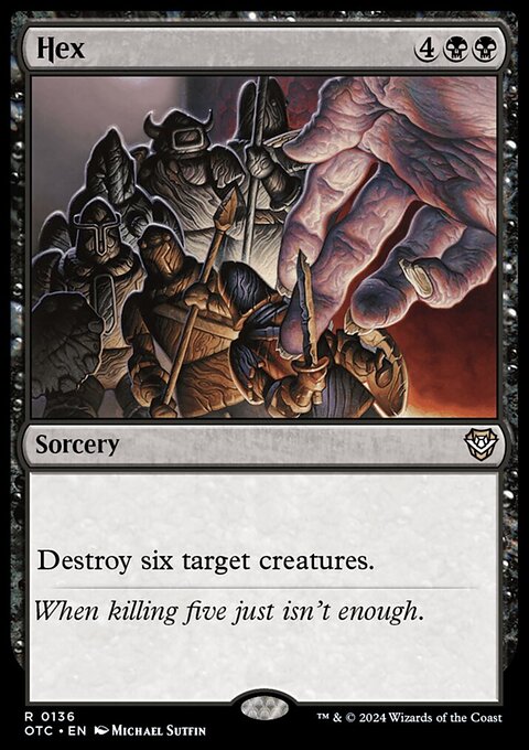 Hex, Outlaws of Thunder Junction Commander #136, Magic: The Gathering card