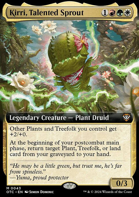 Kirri, Talented Sprout, Outlaws of Thunder Junction Commander #43, Magic: The Gathering card
